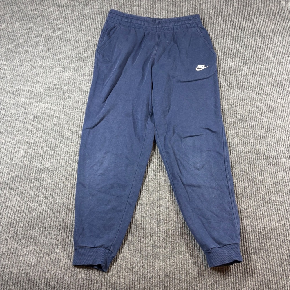 Nike Joggers Men's XL Sportswear Club‎ Fleece Navy Blue Sweatpants FD3008